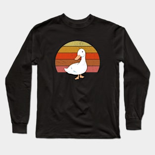 Vintage Gans Sunset Retro Gans Long Sleeve T-Shirt